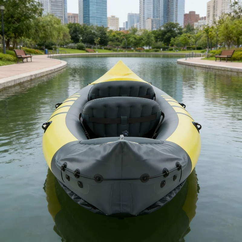 Double Seat Inflatable Fishing - Fishing Kayak Paddle review and price
